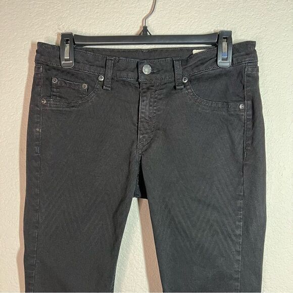 Rag & Bone Chevron Ombre Black Low Rise Skinny Legging Jeans Women's Size 28‎ - Picture 2 of 13